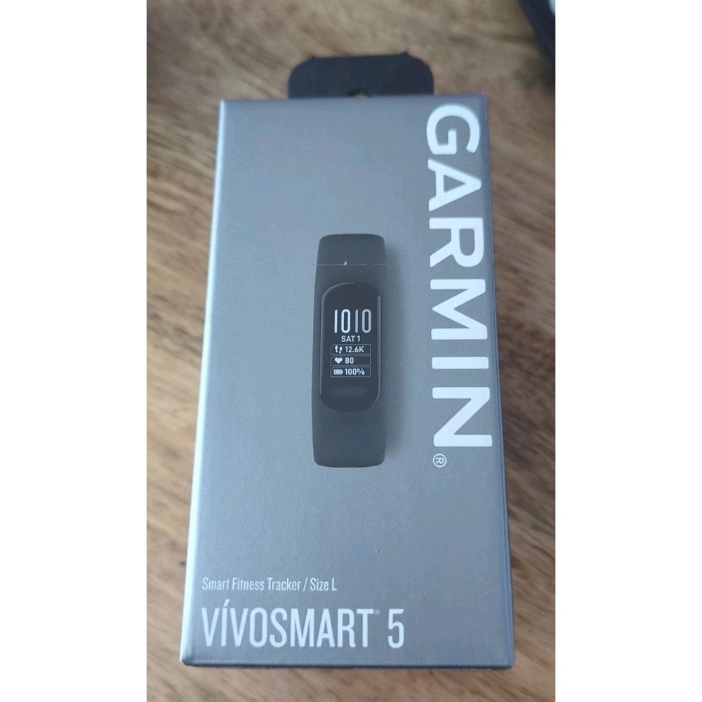Garmin Vivosmart 5 Smart Fitness Tracker Workout Mens Woman Bluetooth Black Gym